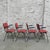 4 nice sturdy stackable chairs for the dining table or desk. Dimensions per seat: Height: 80 cm. Width: 54 cm. Depth: 54...