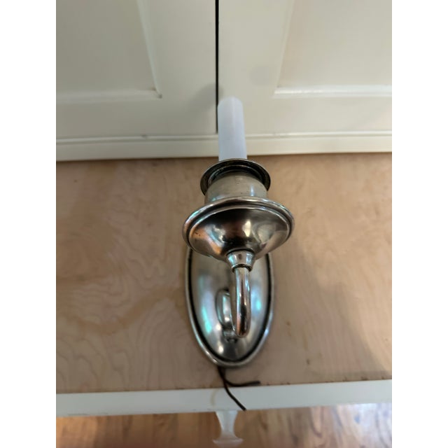 Silver Vintage Bradley & Hubbard Silver Plated Wall Sconce For Sale - Image 8 of 9