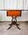 Early 20th Century Duncan Phyfe Revival Lyre Pedestal Mahogany Pembroke Side Table For Sale In Portland, OR - Image 6 of 12