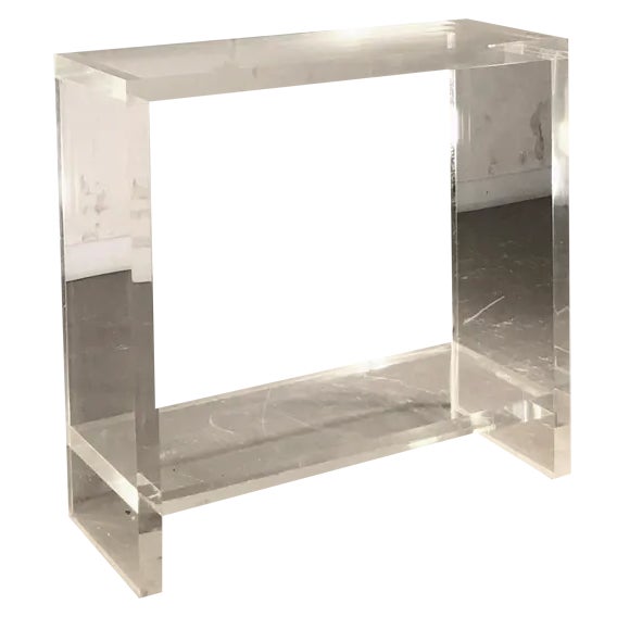 Postmodern Acrylic Glass Console Table, France, 1970s For Sale