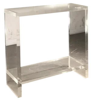 Postmodern Acrylic Glass Console Table, France, 1970s