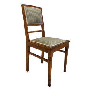 German Art Nouveau Oak Chair, 1900s For Sale