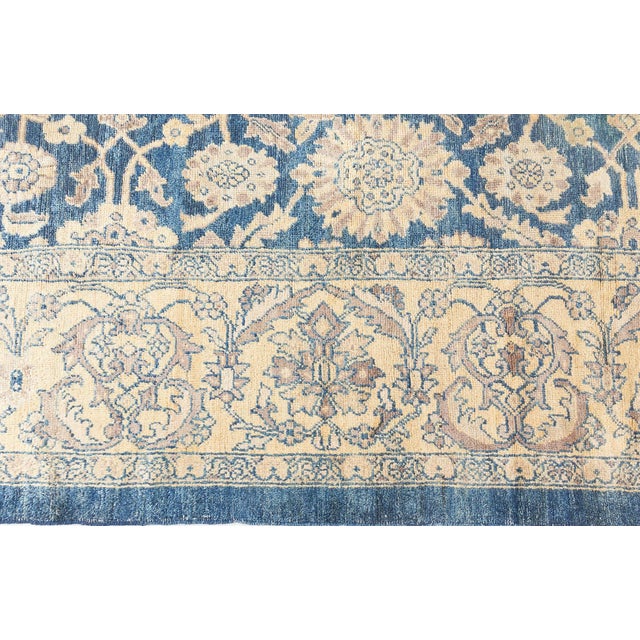 Navy Blue Persian Sultanabad Rug For Sale - Image 8 of 8