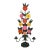 Mod Metal Tole Flower Candle Holder Candelabra, 1960's For Sale