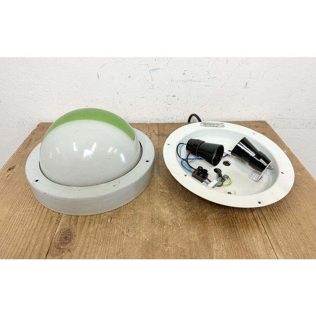 Vintage Emergency Wall or Ceiling Light from Elektrosvit, 1970s For Sale - Image 10 of 16