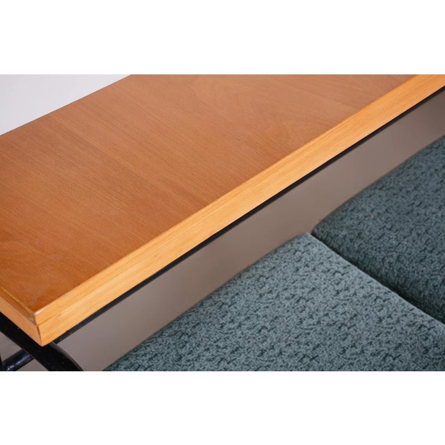 Bauhaus Brown & Blue Sofa, Czechia, 1930s For Sale - Image 13 of 18