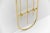 Vintage Hollywood Regency Style Brass Wall Coat Rack, 1960s For Sale - Image 9 of 12