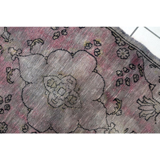 Textile 1940s, Vintage Turkish Anatolian Fragment Rug 2'11" X 4' For Sale - Image 7 of 10