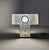 Vintage Italian Glass and Steel Table Lamp, 1960 For Sale - Image 4 of 9