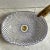 Blue Oval Sink for Bathroom Vessel Sink, Oval Handmade Ceramic with Drain For Sale - Image 4 of 8