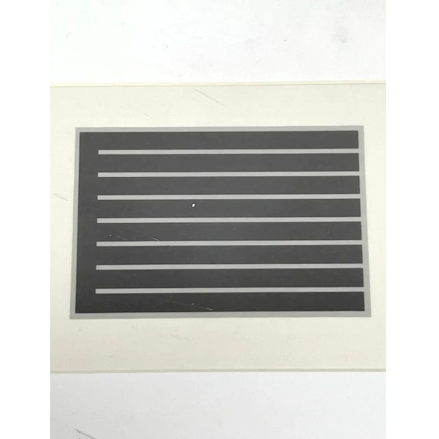 Metal Donald Judd "The Last Editions" Miniature Abstract Prints on Vellum Set of 3, Framed, Brooke Alexander Gallery Nyc For Sale - Image 7 of 10
