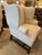English Pair of Baker Furniture Morse Wingback Arm Chair For Sale - Image 3 of 13