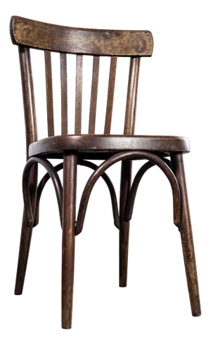 Vintage Dark Oak and Bentwood Dining Chair, 1950s