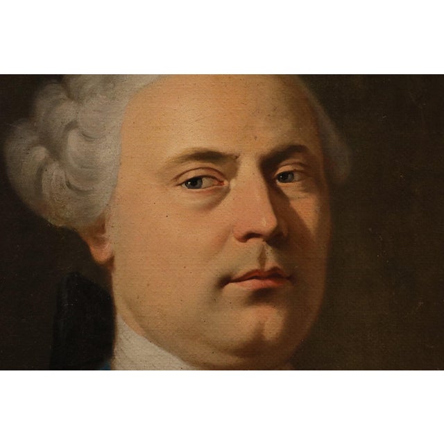 Follower of Jean-Baptiste Van Loo, Portrait of a French Gentleman, 1730, Oil on Canvas For Sale - Image 8 of 15