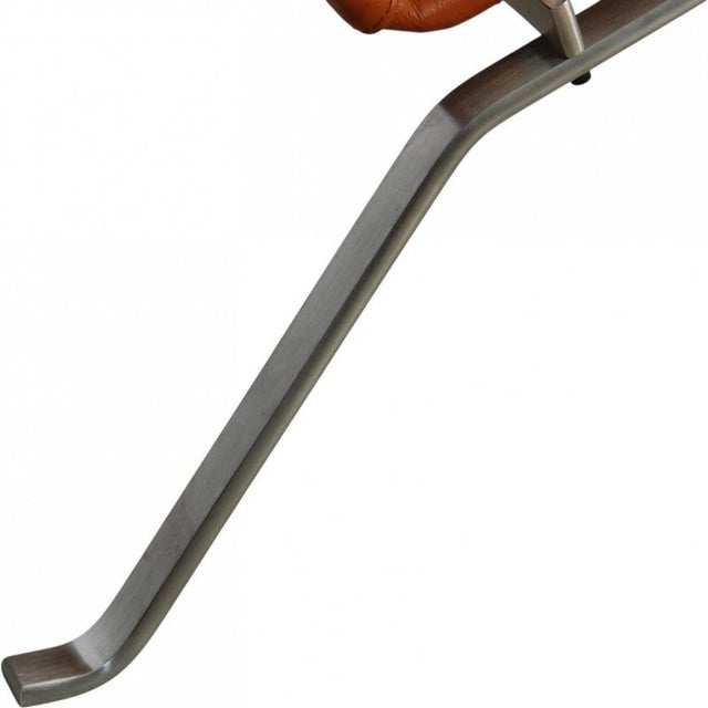 2000 - 2009 Vintage PK22 Chair in Cognac Bison Leather by Poul Kjærholm, 2000s For Sale - Image 5 of 15