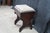 Antique Mahogany Slipper Storage Bench Trunk Footstool Ottoman Rest For Sale - Image 9 of 12