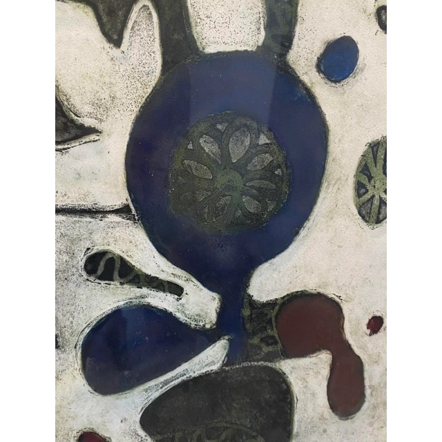 1969 Spanish Artist Marta Palau’s Framed Signed “Flor Marina” For Sale In Los Angeles - Image 6 of 11
