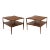 Tommi Parzinger Charak Modern Patchwork Mahogany Tables Mid Century 1950s a Pair For Sale