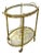 Vintage French Brass Bar Cart from Maison Baguès For Sale