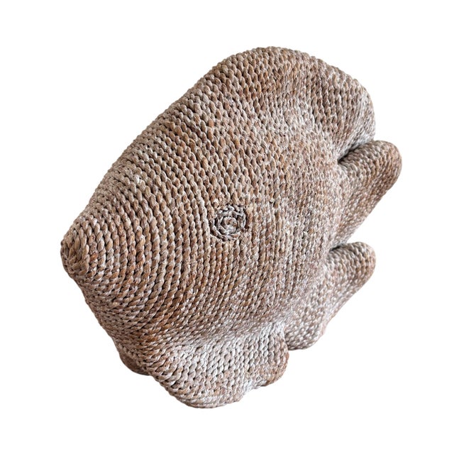 Nautical Vintage Jute Rope Large Table Fish Sculpture For Sale - Image 3 of 7