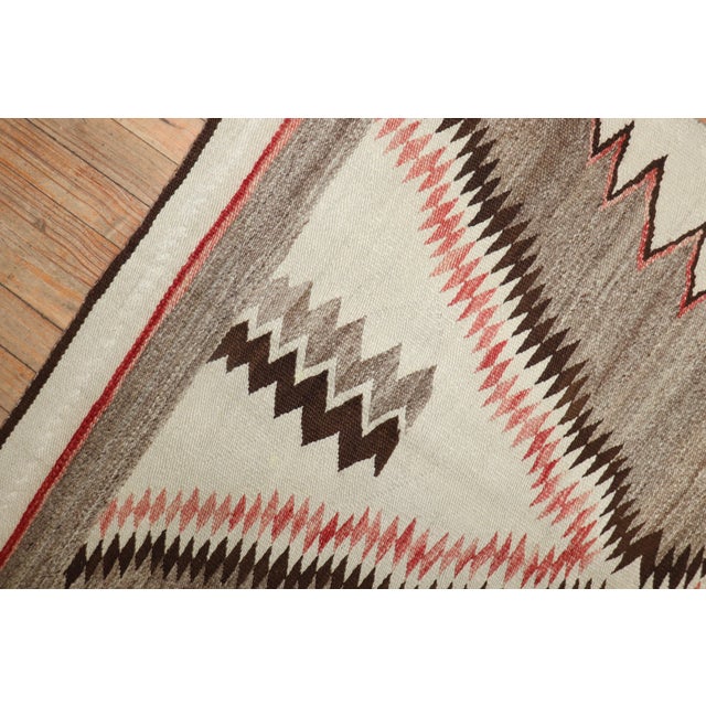 Early 20th Century Shark Teeth American Navajo Rug - 3'1" x 4'9" For Sale - Image 11 of 11