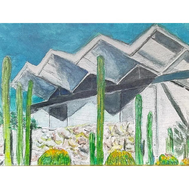 Modern Steel House 1961 by Cesar Platero Print on Canvas, Framed For Sale - Image 3 of 4