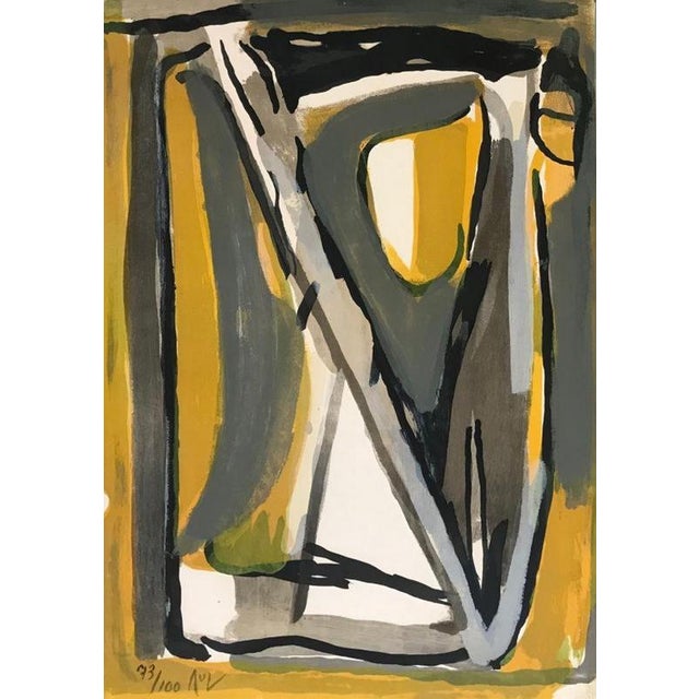 Lithograph, 1978 Handsigned by the artist in pencil and numbered 73/100 Publisher : Bram Van Velde & Jacques Putman...