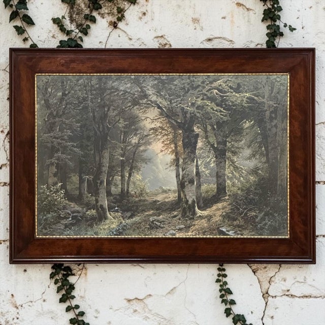 This remarkable 19th century charcoal landscape by German artist Heinrich Böhmer (1852-1930) presents the quiet grandeur...