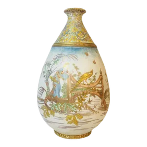 Asian Large Hand Decorated Vase