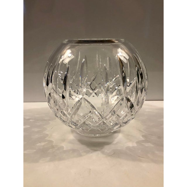 This Waterford Lismore Cut Diamond Footed Rose Bowl Crystal Vase is an absolutely gorgeous vase — perfect for a dozen...