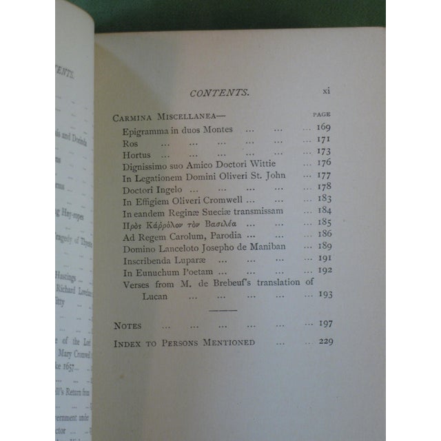 Book Fine Binding Satires & Pomes by Andrue Marvell 1892 London 2 Vol. Hardcover For Sale - Image 12 of 18
