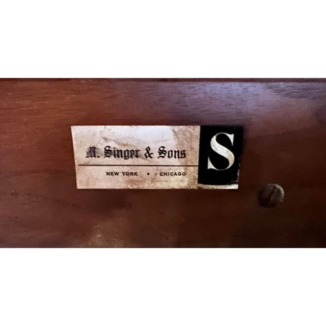 Mid-Century Modern Bertha Schaefer for M. Singer & Sons 1950s Walnut Nesting Tables - Set of 5 For Sale - Image 3 of 8