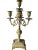 1940s Brass Candelabra Pair With Five Arm Design in Rococo Style For Sale - Image 9 of 12