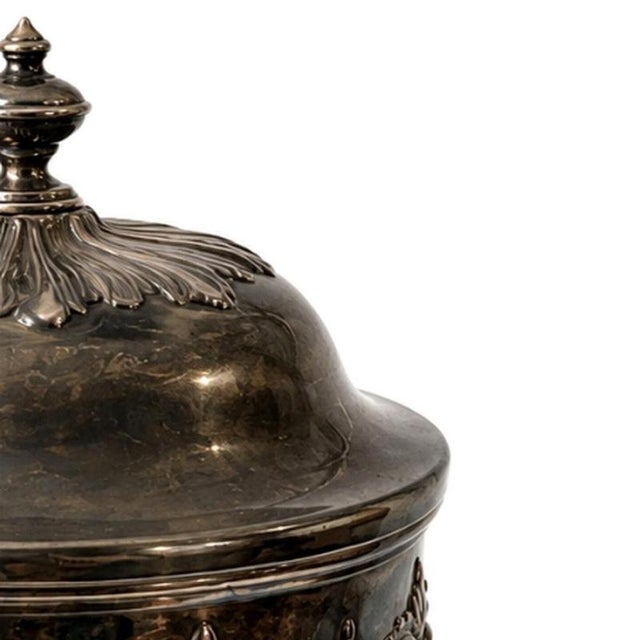 Silver-Plating Biscuit Tin from Thomas Woolley, 19th Century For Sale - Image 4 of 6