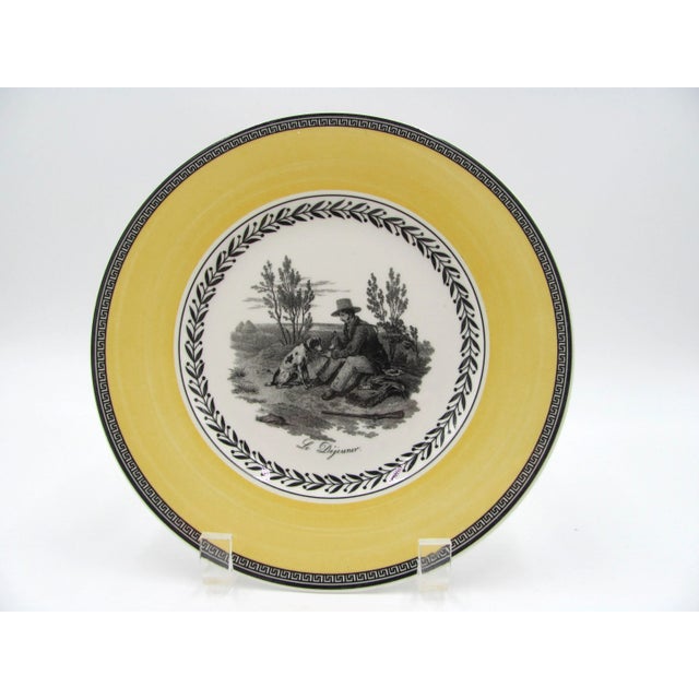 Ceramic Villeroy & Boch Audun Chasse Salad Plates - Set of 4 For Sale - Image 7 of 8