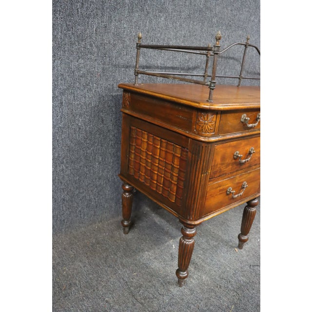 Theodore Alexander English Regency Leather Top Writing Desk. For Sale In Philadelphia - Image 6 of 13