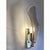 Venetian sanded “Leaf” Murano Glass Wall Sconces.Set of two. Classical venetian Leaf, made in trasparent andsanded. The...