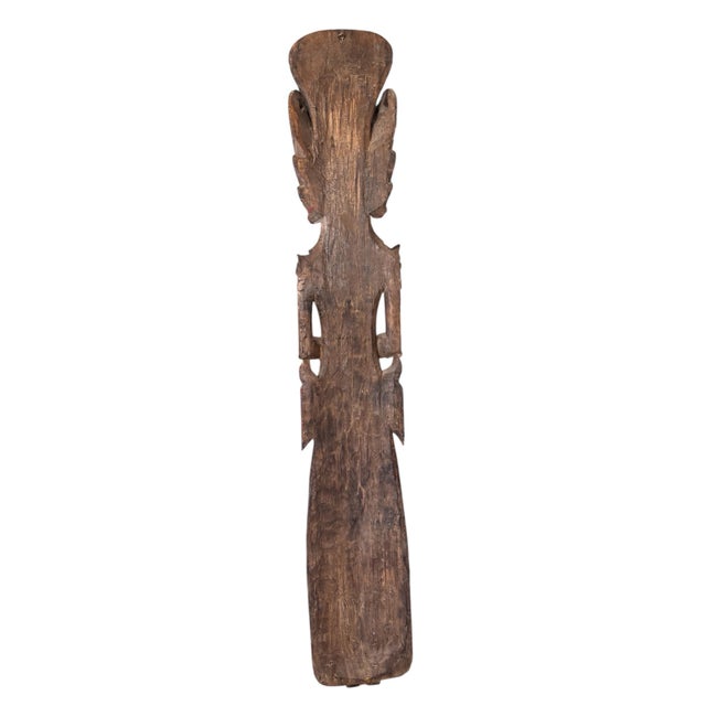 Antique Indonesian Rice Goddess Dewi Sri- Handcarved & Handpainted For Sale - Image 11 of 11