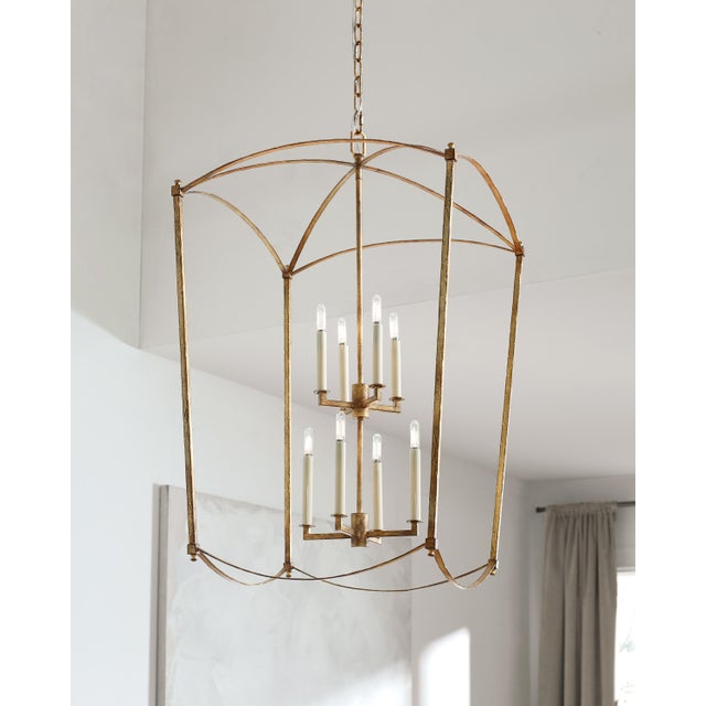 Sean Lavin by Visual Comfort Studio Thayer Extra Large Lantern, Antique Gild For Sale - Image 4 of 7