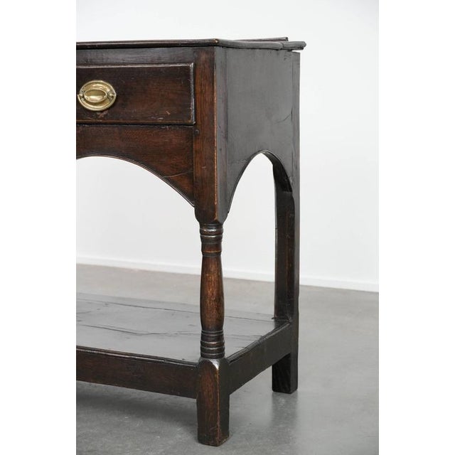 Brown Antique English Side Table in Oak, 18th Century For Sale - Image 8 of 18