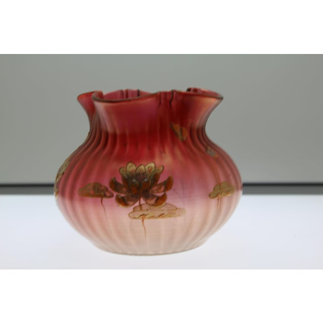 Art Nouveau Glass Vase with Enamel Decor, 1890s For Sale - Image 4 of 8