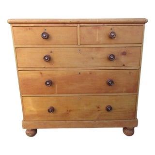 Antique Scottish Pine Chest of Drawers For Sale