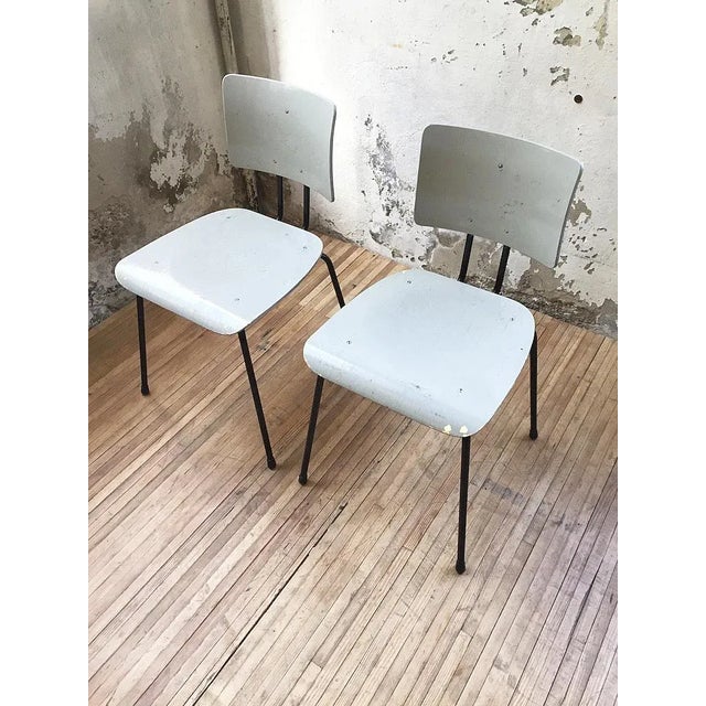 1950s Set of Vintage Chairs by Willy Van Der Meeren for Tubax For Sale - Image 5 of 18