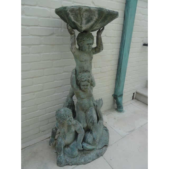 Vintage Bronze Italian Fountain For Sale In Los Angeles - Image 6 of 12