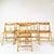 Set of 5 chairs with raffia, originating from Germany, 1980s. They are characterized by a spacious design and easy-to-use,...