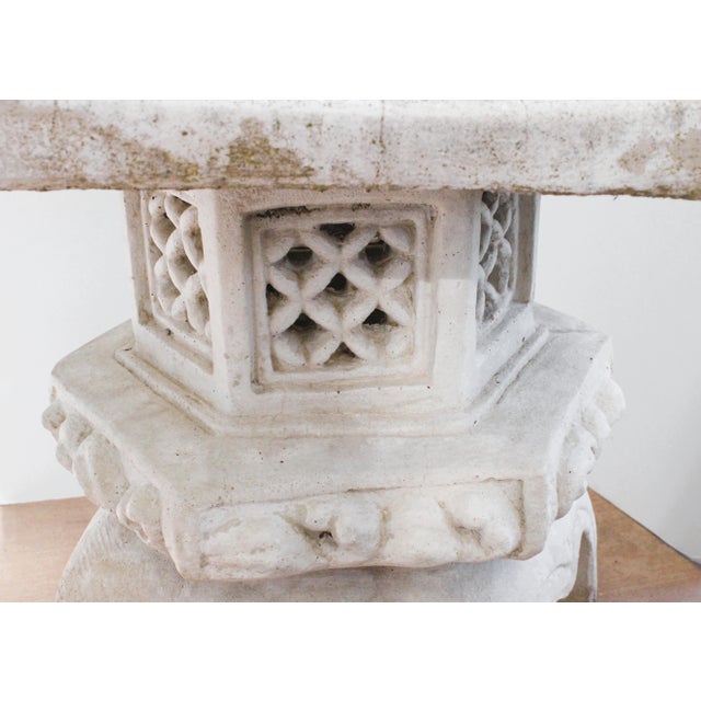 25.5" Large Garden Pagoda Sculpture Lantern For Sale - Image 4 of 6