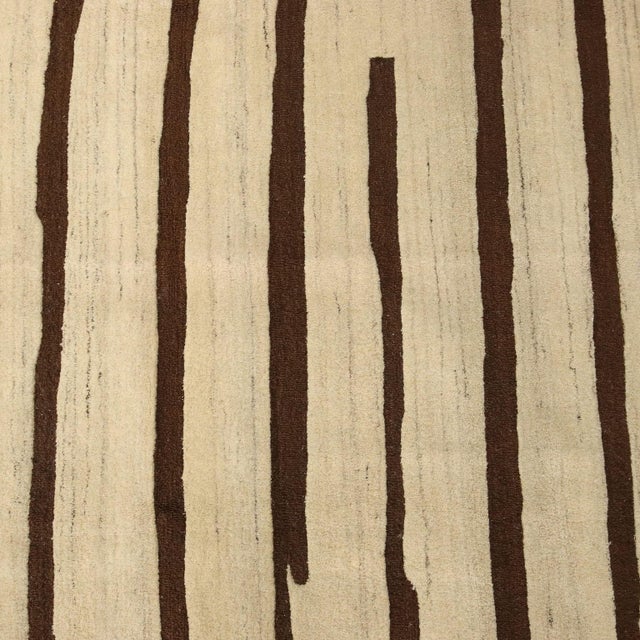 Middle Eastern Striped Gabbeh Rug For Sale - Image 4 of 8