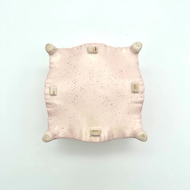 Vintage Victorian Style Pink Ceramic Trinket Box For Sale - Image 9 of 9