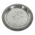 Antique Round 11” Silver Plated Gallery Tray Wide Lip, Embossed Detail Plate Serving Dish, Drinks Simpson Hall Miller & Co Made in Usa For Sale