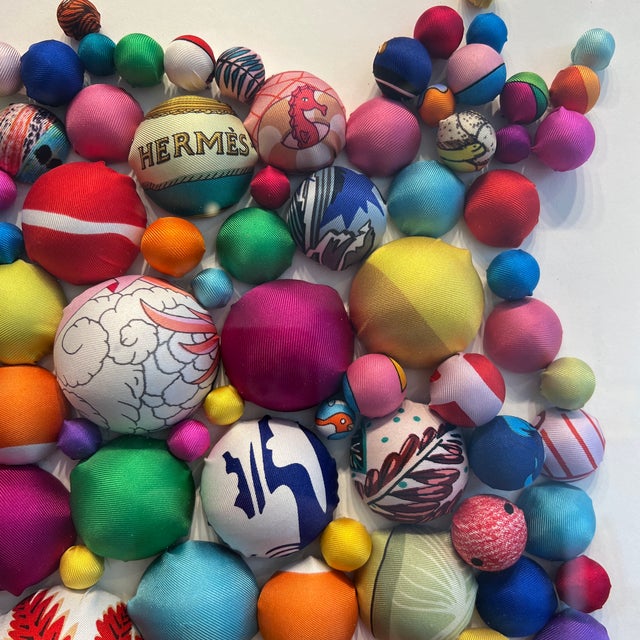 Textile Pom-Pom Cavalier Textile Art by Stephen Wilson For Sale - Image 7 of 10